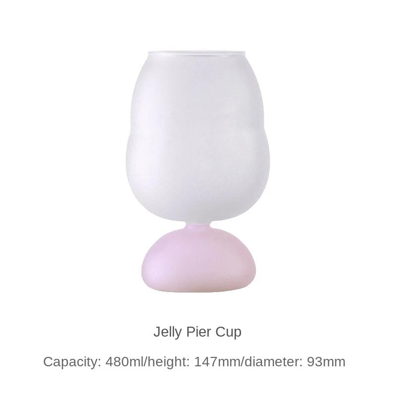 Multicolored Large Capacity Jelly Beer Mug for Summer Light Luxury Craft Whiskey Glass Vibrant & Durable