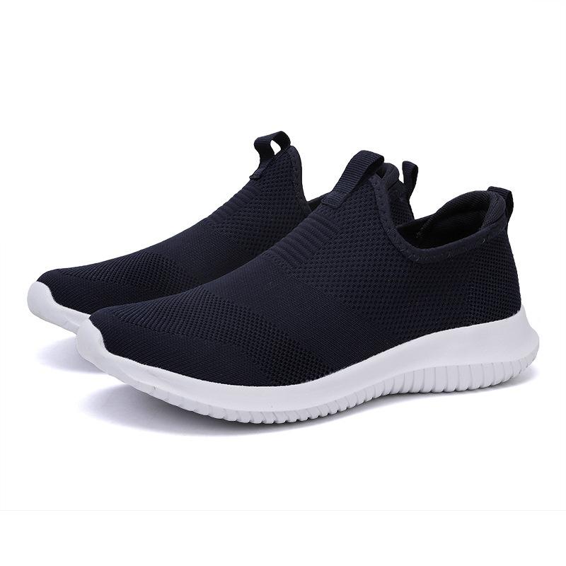 Autumn and Winter Sports Men's Shoes Large Size Four-color Fly-woven Couple Casual Shoes
