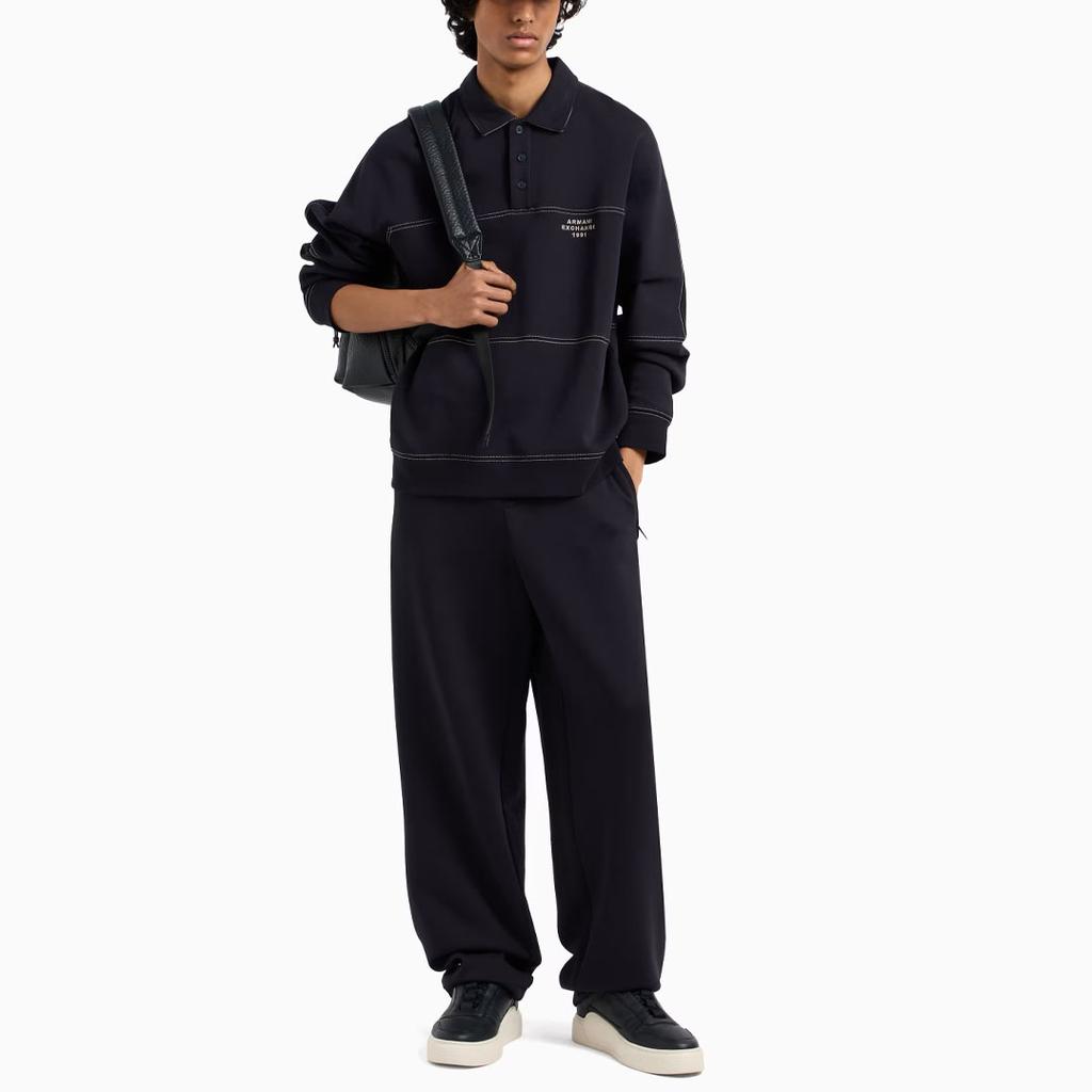 ARMANI EXCHANGEAE Knitted Sweatpants Men's Navy Blue XM000461-AF10818-UB101