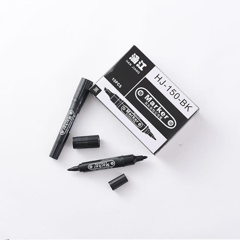 Großer Doppelkopf-Markierungsstift, wasserdichter Markierstift, Schulbedarf