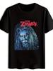 Vintage Rob Zombie Graphic T-shirt - Black Heavyweight 100% Polyester Short Sleeve Tee with Retro Rock Band Print