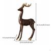 Resin Deer Figurine | Realistic EuropeanEuropean aesthetic, with gilded antlers, for