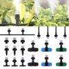 10/50Pcs Adjustable Grey Sprayer Nozzle Kits 4/7mm Hose 2-way 3-way Drip-irrigtion Sprinklers Garden Lawn Atomization Cooling