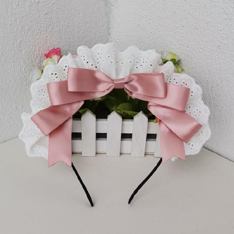 Lolit Headband Bows Headband Bows Hairband Maid Headdress Bowtie Headband