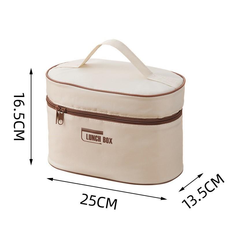 Bolsa Térmica para Fiambrera Papel de Aluminio Rectangular Redonda Gran Capacidad Bolsa Térmica Portátil Bolso Bento para Mujer Niños Bolsa Refrigeradora