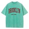 Brooklyn New York Letter Print Male Tee Clothing Graphic Comfort T Shirt Cotton Round Neck Tee Shirt Fittingcomfort