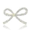 Fashion Alloy Rhinestone Bow Brooch Simple Temperament Women'S Clothing Corsage Jewelry Pin