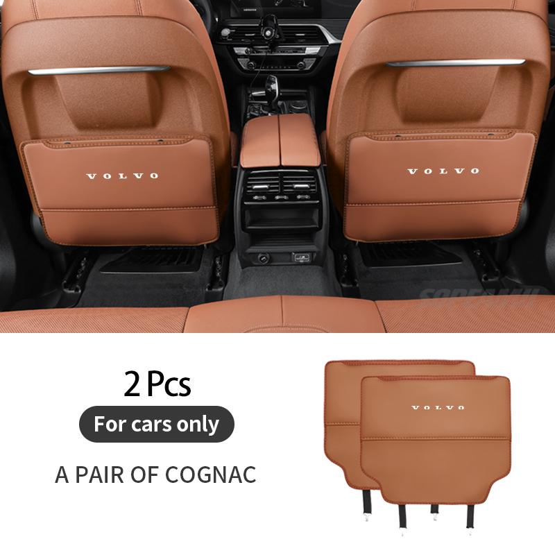 

Volvo XC40 XC60 XC70 XC90 V40 V50 V60 V70V90 S40 S60 S80 S90C70 Car Seat Back Storage Bag Rear Backrest Protection Anti-kick Pad