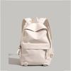 Schoolbag1011 New Pu Soft Leather Waterproof Schoolbag Female College Student Simple Computer Backpack Girls White Leather Backpack