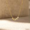 Multi-layer Love Diamond Stacked Necklace Gold Texture Heart-shaped Diamond Collarbone Chain Light Luxury Commuting Dating Versatile