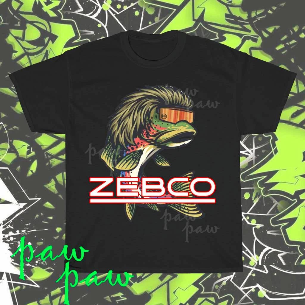 Zbrusu nové tričko s logem Zebco Fishing American Vtipné Velikost S až 5XL
