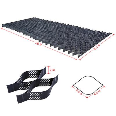 3,3 ft. x 6,6 picioare. x 2 in. Grilă Geotextilă de Plastic pentru Sol, Pavele pentru Alei, pentru Amenajări Peisagistice