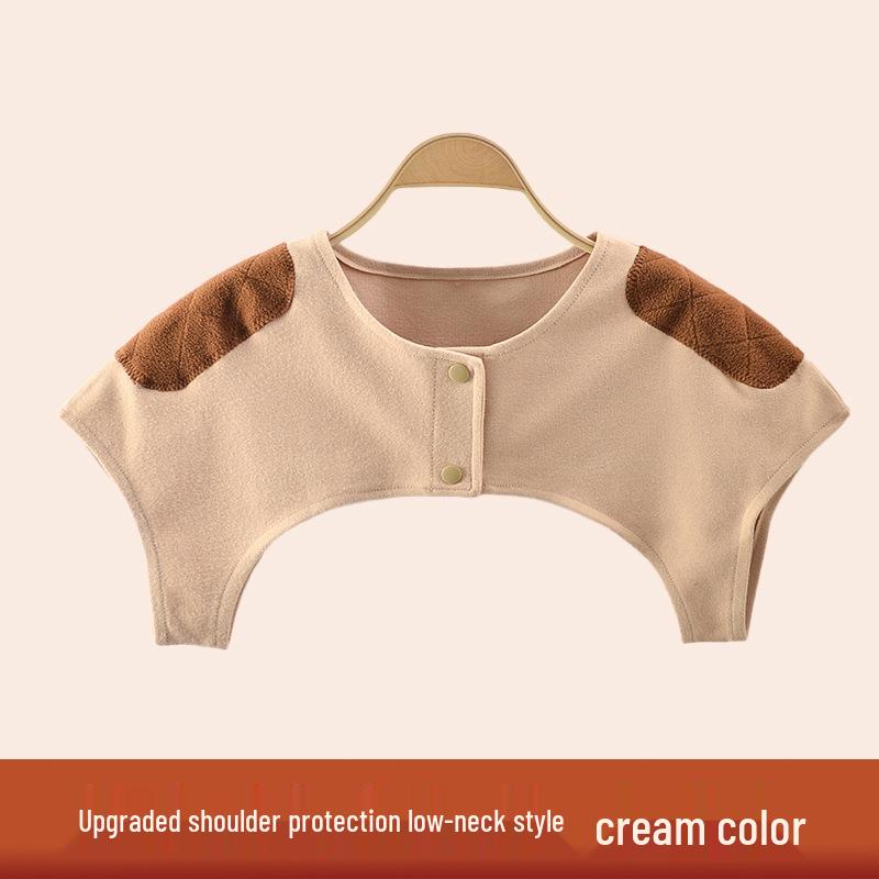 Halswirbelsäulen-Schal: Warmer ärmelloser Top für die Nacht, Herbst/Winter, nach der Geburt, für Frauen mittleren Alters, ältere Frauen, Schutz aus deutschem Samt.