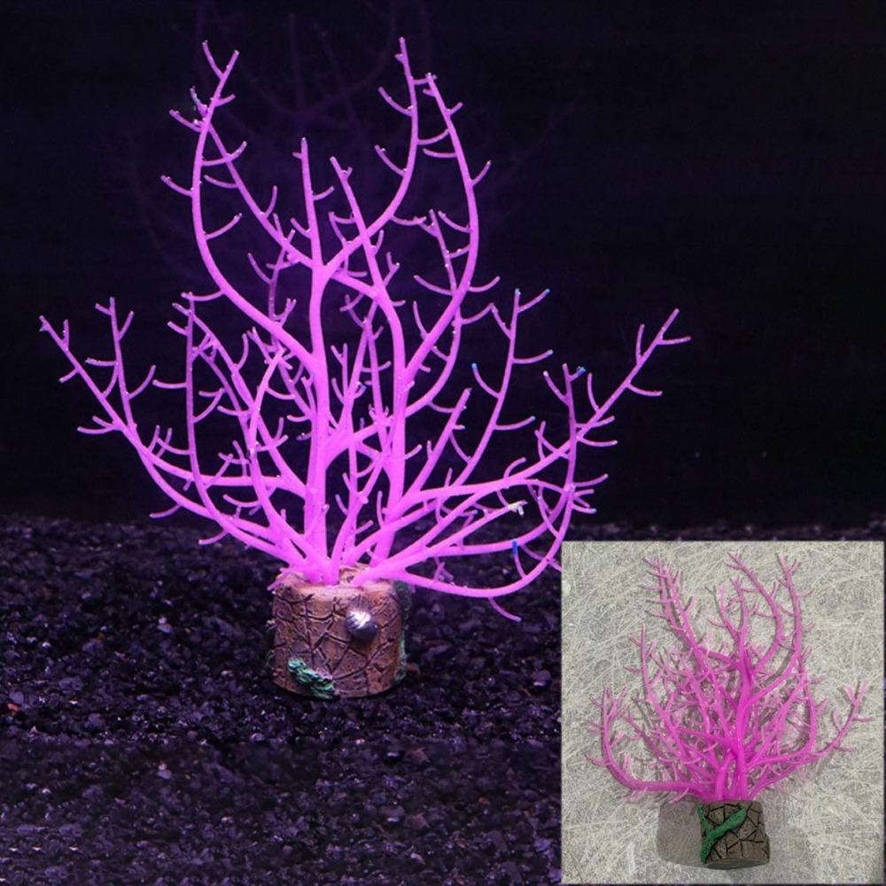 Simulation Aquarium Coral Plants Silicone Underwater Coral Ornament Landscaping