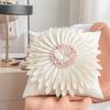 Junwell Nordic 3D Layered Pleating Flower Romantic Decorative Pillow Cover Sofa Bed Car Use Cushion Cover Home Soft Decor