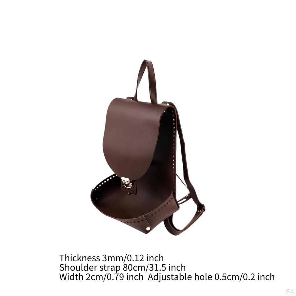 Taschenboden zum Häkeln Gewebt mit Löchern Verschluss Schnallen DIY Rucksack Herstellungsset