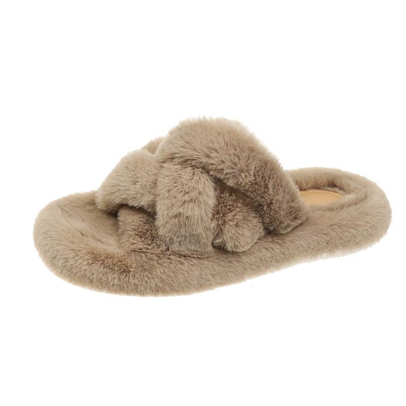 

мода 2024 Зимняя мода Мягкие теплые удобные плоские меховые тапочки Брендовые дизайнерские туфли-лоферы Мюли Вьетнамки Повседневные 40