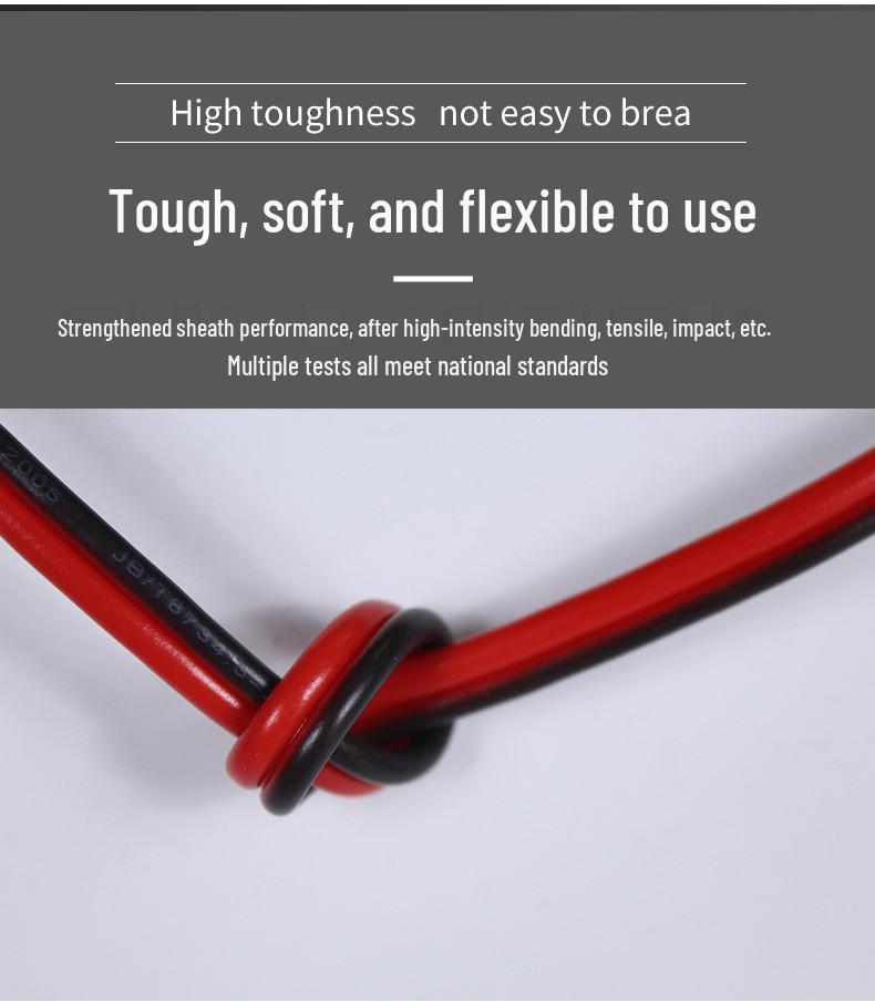 Red & Black 0.5mm² RVB Parallel Wire for LED Lights & Outdoor Monitoring