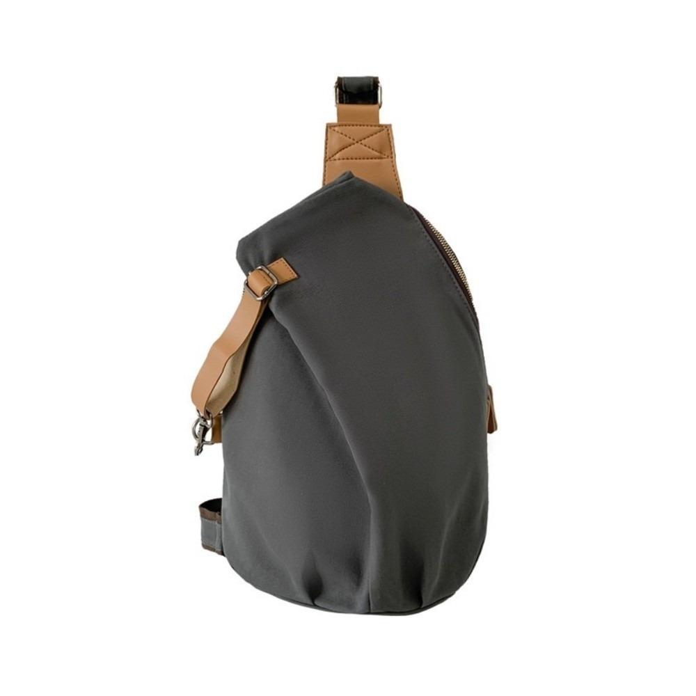 Large Capacity Nylon Crossbody Bag Solid Color Cycling Shoulder Bag Casual Phone Pouch  Unisex