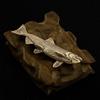 Brass Fish Statue Handcrafted Brass Fish Sculpture Mini Sea Animal Figurine for Living Room Hotel Car Decoration