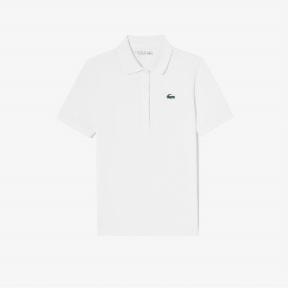 

LACOSTE Женская базовая рубашка-поло для гольфа с короткими рукавами [белый]