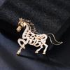 Mode Tierkreiszeichen Pferd Broschen Für Damen Kleidung Mantel Schmuck Accessoires Geschenke