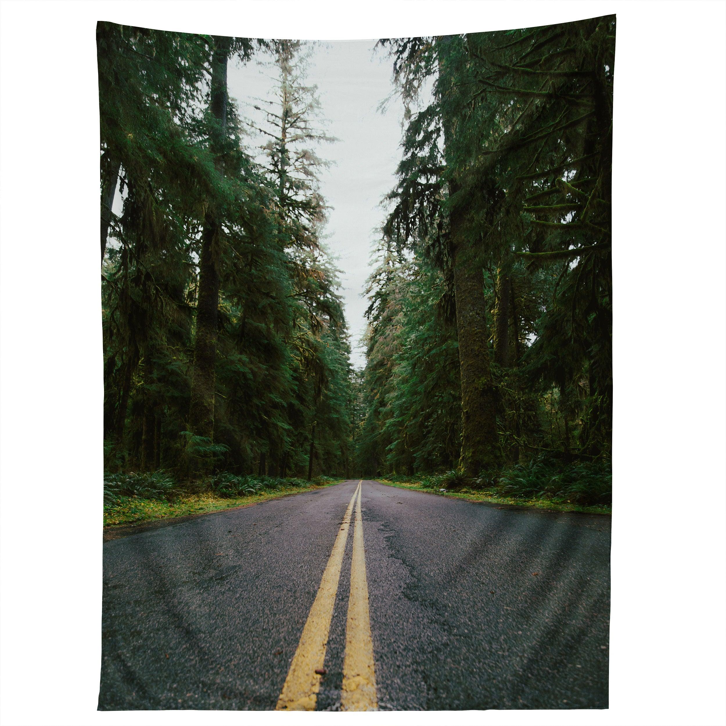PNW RAINFOREST DRIVE tapestry 75x100