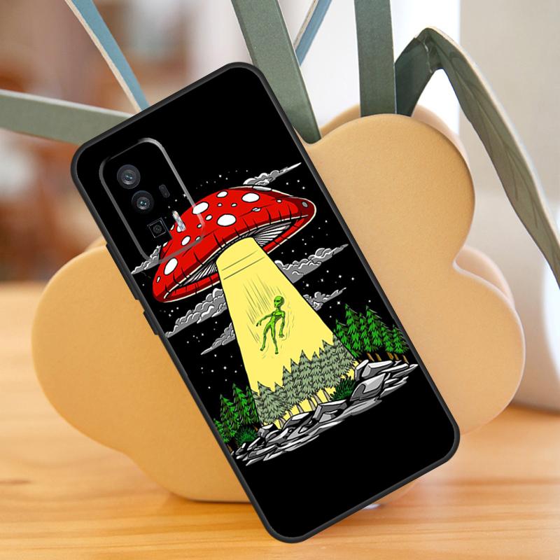 Space Alien Magic Case For Xiaomi 13T 11T 12T Pro 13 14 Ultra 12 Lite POCO F6 F5 X6 Pro M6 X3 X5 M5s F3 Cover