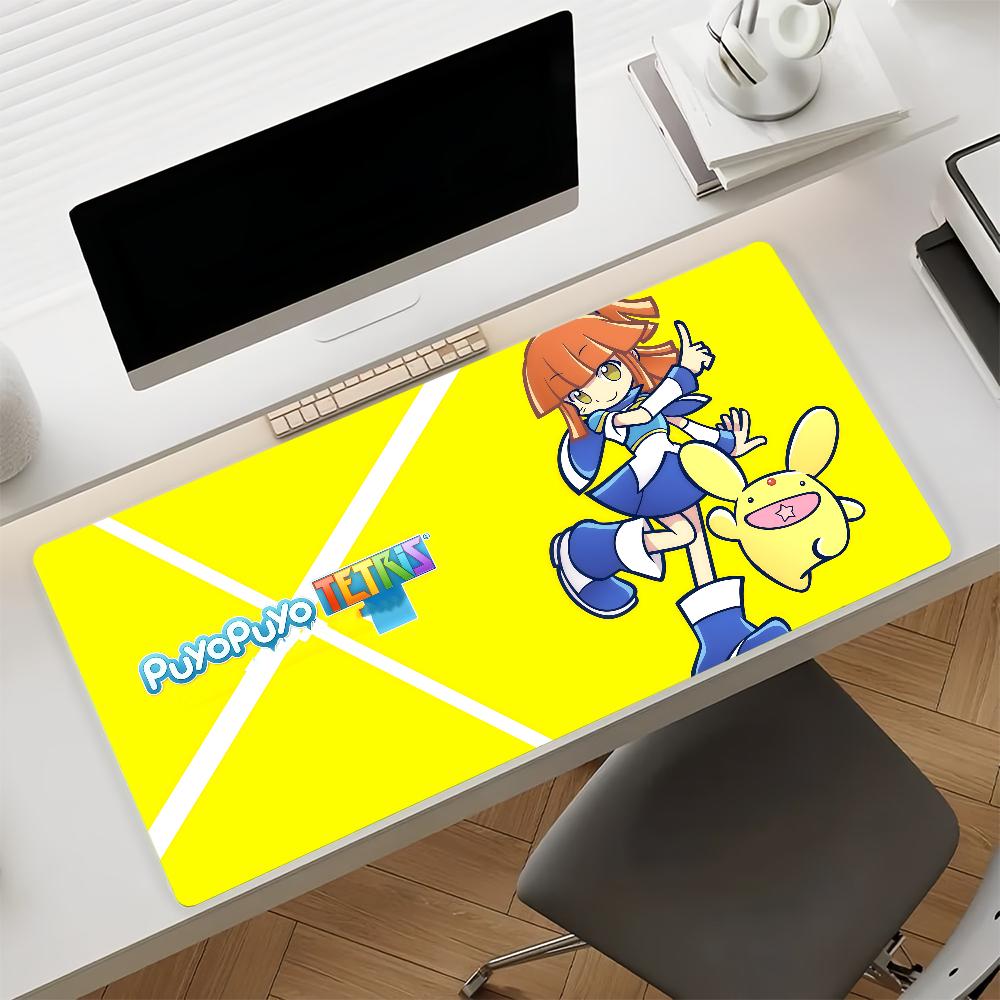 Game PPuyo PPuyo   Mouse Pad Nonslip Rubber Computer Mat Gamer Balance Decoracion Deskmat Laptop Office Large