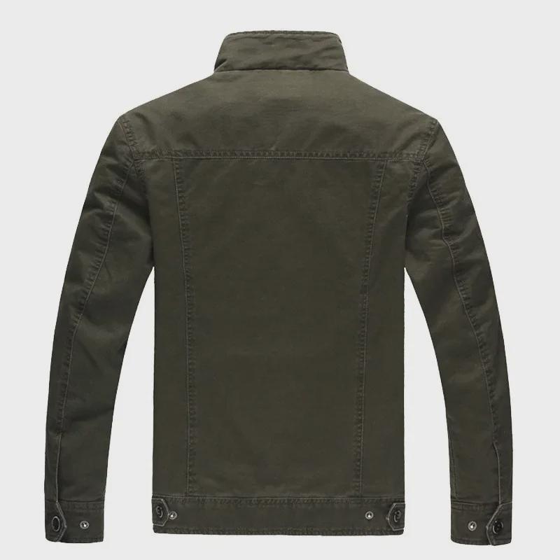 Chaqueta informal estilo militar para hombre: traje de vuelo de talla grande para deportes al aire libre y trabajo.