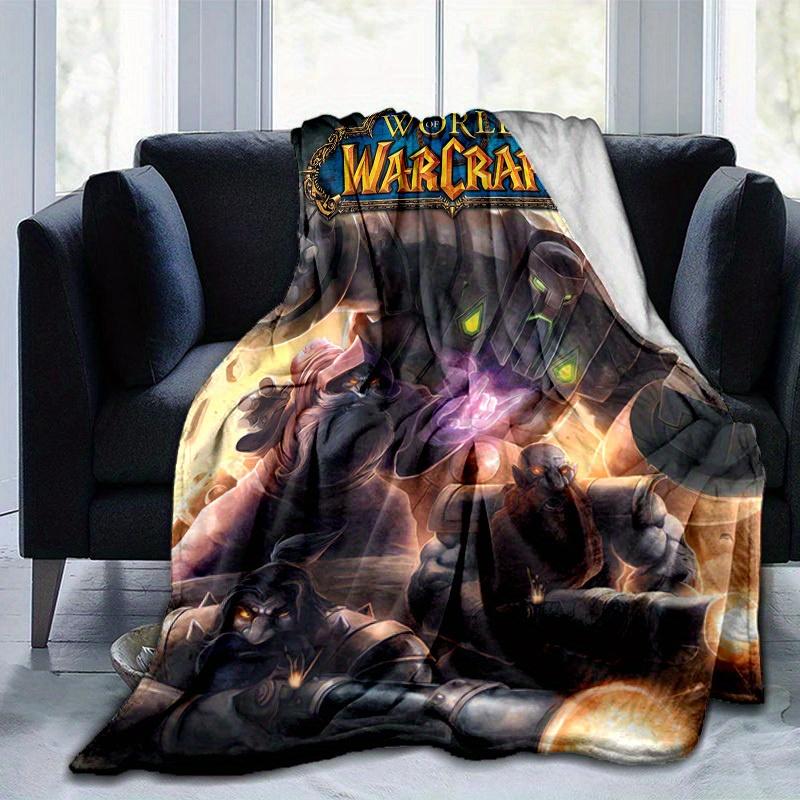 1pc World of Warcraft-Inspired Home Decor: Cozy Flannel Blanket, Perfect Gift for Bedroom, Living Room, Travel, Camping, Car, Beach, Office Naps, Idea