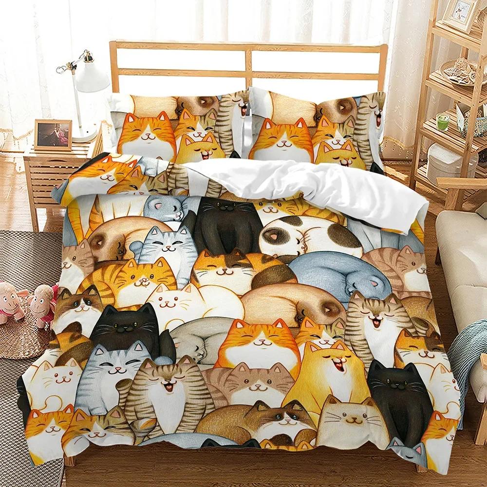 3D Cartoon Ben10 Duvet Cover with Pillow Cover Bedding Set  Single Double Twin Full Queen King Size Bed Set for Bedroom Decor