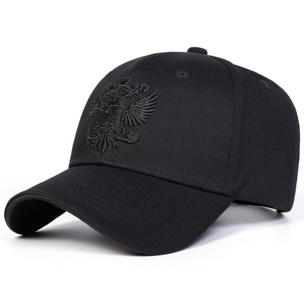 Men's Women's Sandwich Double Headed Eagle Three-dimensional Embroidered Baseball Cap Fashion Outdoor Adjustable Cotton Hat Outdoor Hats Russian Caps