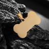 New European and American Stainless Steel Dog Bone Tag Pet Pendant Pendant
