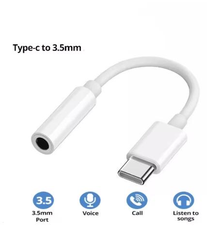 USB Type C To 3.5 Jack Earphone Adapter USB-C 3 5mm Audio Cable Converter For 15 15 Pro MAX Samsung Galaxy Huawei