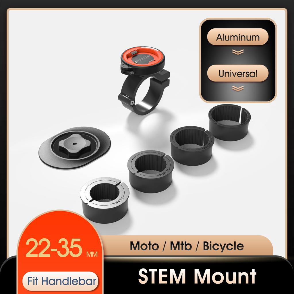 Universal Motorcycle Mountain Bike Mobile Phone Holder Bicycle Moto Aluminum Quick Mount Stand MTB Handlebar Stem