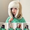 Winter lamb wool women's thickened windproof and cold hat men's outdoor ski hat autumn and winter ear protection cotton hat