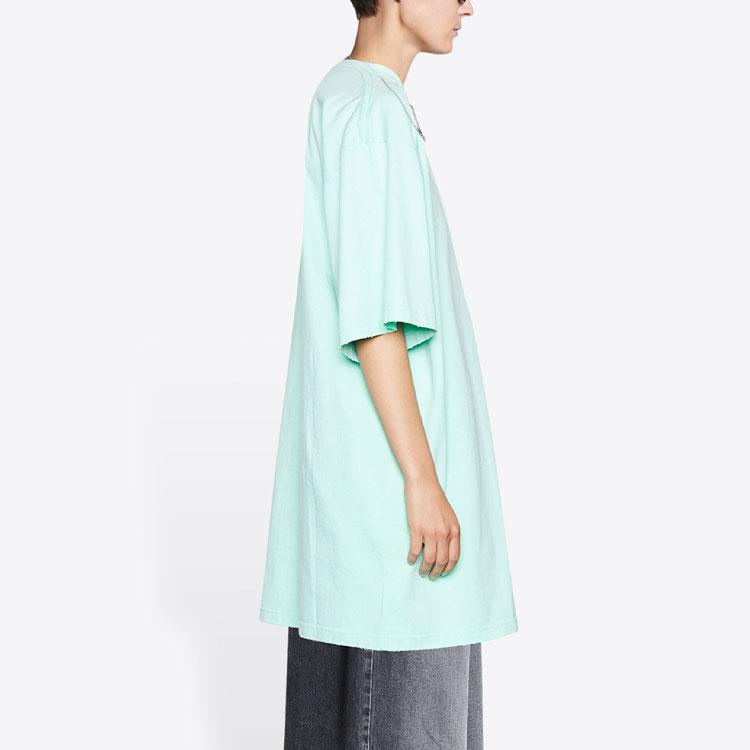 Balenciaga T-shirt Uomo SS22 Verde Menta 681314TLVN10306