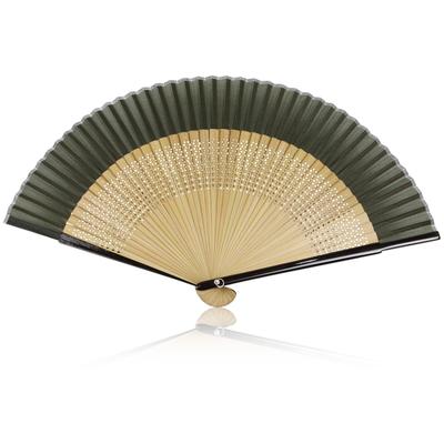 Morikuru Zijden Vouwwaaier, Korte Obi, 21cm, Groen, Heren- en Dames-, Japanse Stijl, Japans Patroon, SG Wonder zone TK01-11, Groen