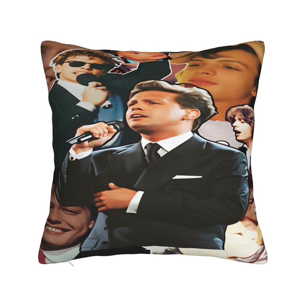 Singer L-Luis M-Miguel Pillow Cover  Retro Trendy Pillow Case For Sofa Couch Bed Living Room Soft Pillowcases Birthday Present