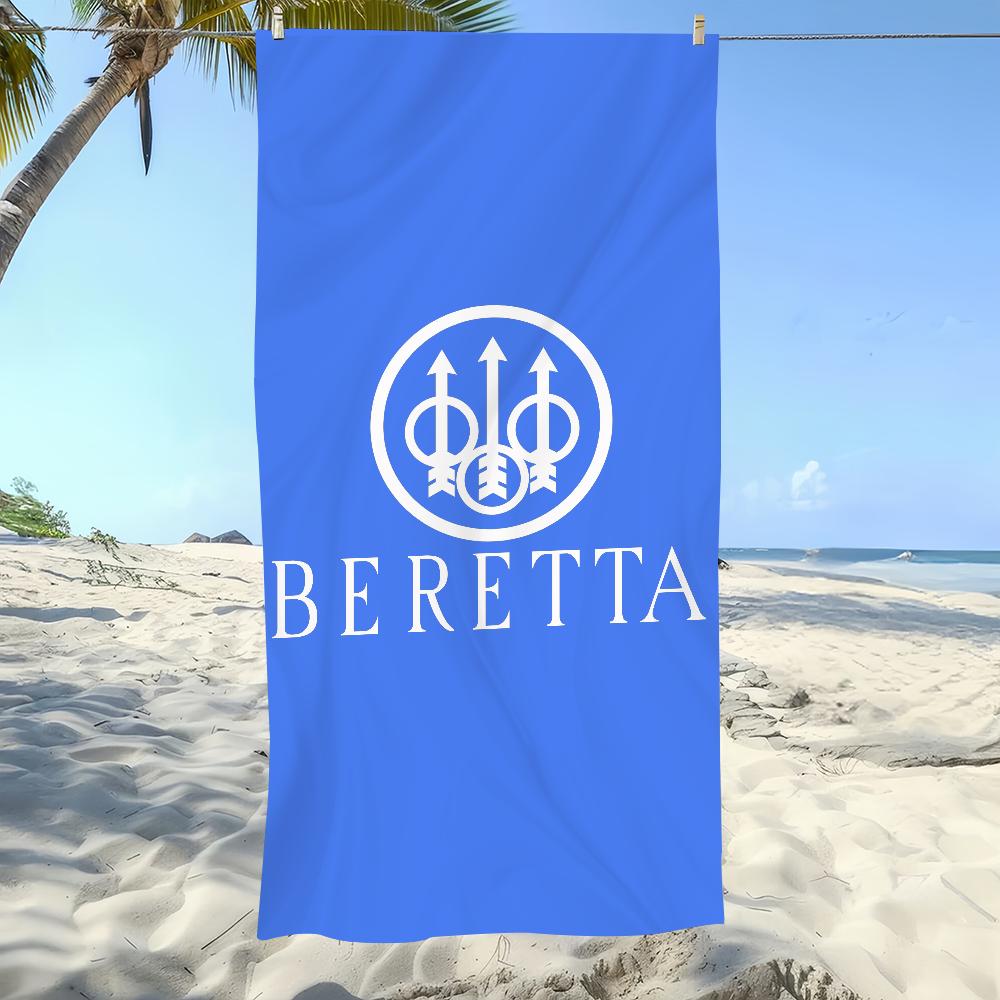 Fashion Gun Towel Soft Pool Gift For Travel Gym Shower Camping Quick Dry Sports B-Beretta Cool Large Beach Towel