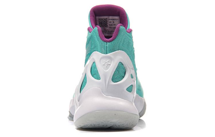 Li Ning SONIC 5 Comfortable Cushioning Slip Resistant Mid top Basketball Shoes Men's Fluorescent Light Green ABAM019-1