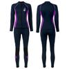Womens 3mm Neoprene Wetsuit Top Bottom Set Snorkeling Diving Swimming Surfing Warmth Protection