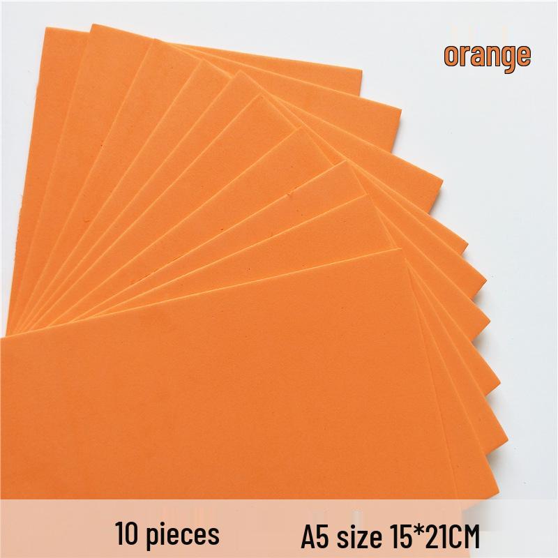 Monochrome A5 Foam Sheets: 10-Pack EVA Sponge Paper for DIY Crafts