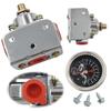 Adjustable Fuel Pressure Regulator Kit with Gauge Fuel Pressure Regulator for Carburetor Carb 1-4 PSI 12-804 Replacement
