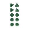 100Pcs Gardening Fixed Cross Clip Plastic Plant Buckle Clamp Clip for Agriculture Garden