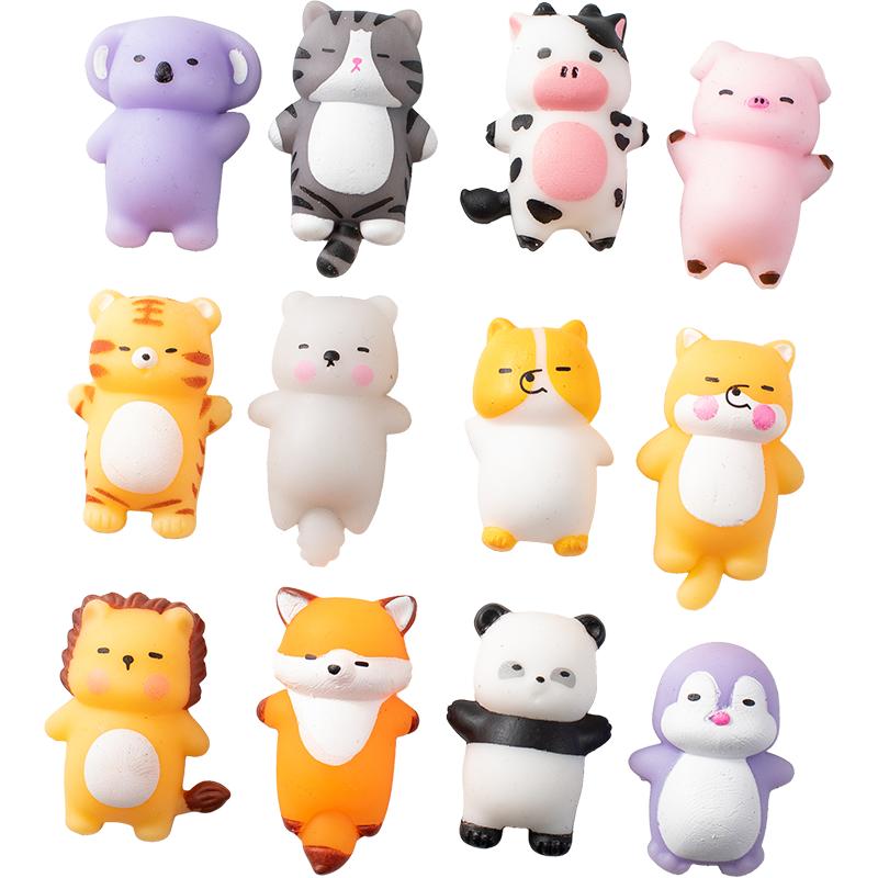 Mochi Squishy Animal de Desenho Animado Brinquedo Tabas Squishy Brinquedos Divertidos Para Crianças Alívio do Estresse Festa de Aperto Lembrancinhas de Festa Presente de Aniversário Sacola de Lembrancinhas