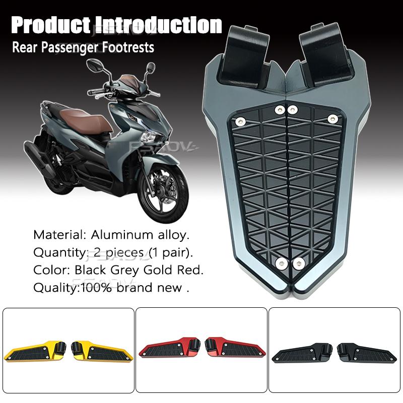For Honda ADV160 ADV150 ADV 150 160 2019-2023 2021 2022 Motorcycle Rear Passenger Footpad Foot Steps Foldable Pedals Rests Pegs