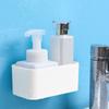 Wall Mounted Cosmetic Storage Box Bathroom Storage Rack Shelf Adhesive Storage Case Remote Control Holder Phone Holder Organizer