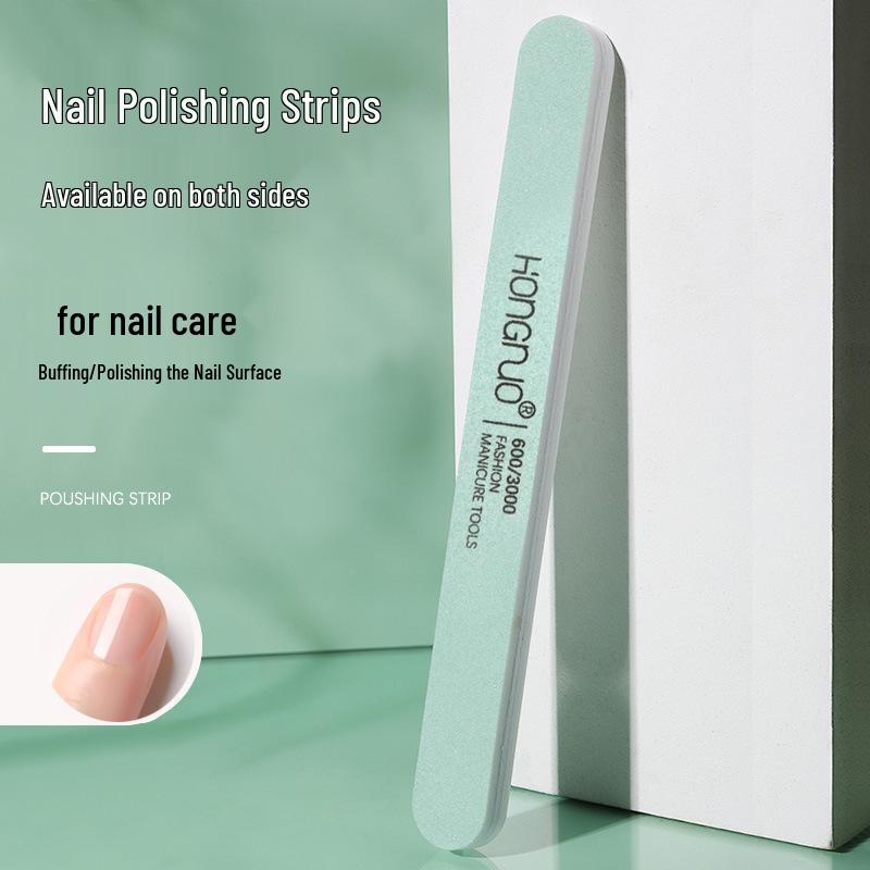 

HONGNUO Double-Sided Nail Polishing Sponge 600/3000 - Nail Surface Grinding File Stick